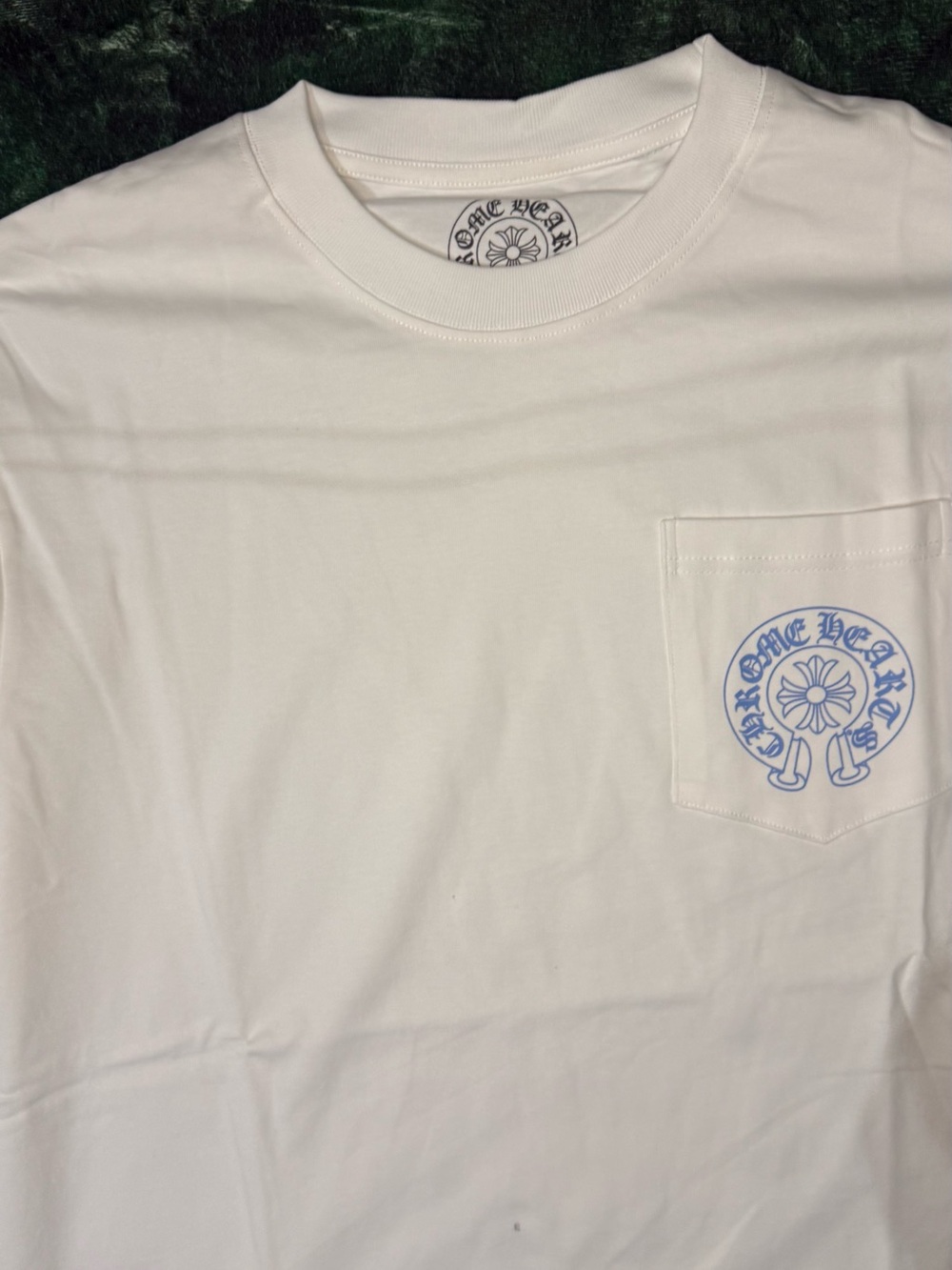 Chrome Hearts White & Blue Long-Sleeve T-Shirt